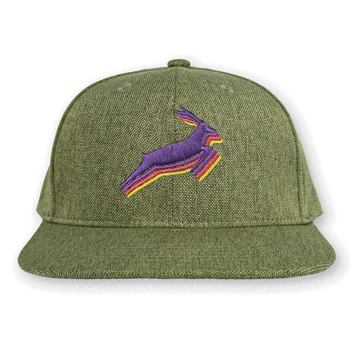 Antelope Hemp Hat / Olivine Hemp with Grape Antelope