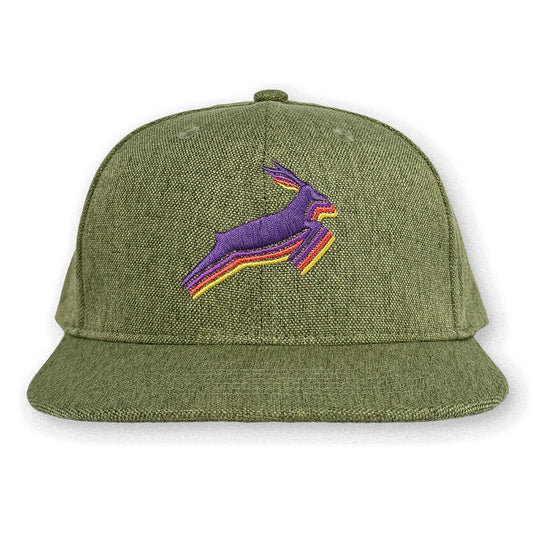 Antelope Hemp Hat / Olivine Hemp with Grape Antelope