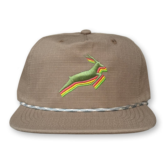 Antelope Rope Hat / Biscotti Ripstop Nylon with Pear Antelope
