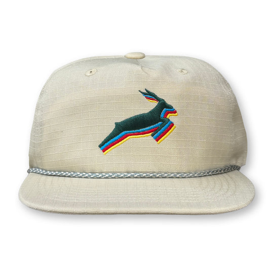 Antelope Rope Hat / Ivory Ripstop Nylon with Pine Antelope