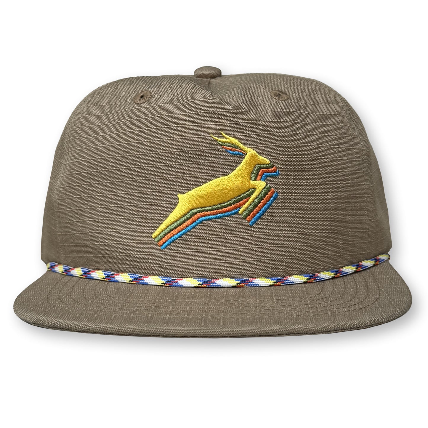 Antelope Rope Hat / Biscotti Ripstop Nylon with Buttercup Antelope