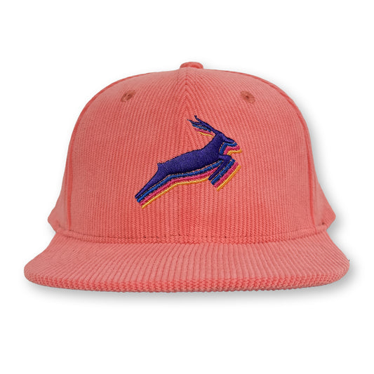 Antelope Corduroy Structured Hat / Hibiscus Corduroy with Violet Antelope