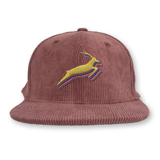 Antelope Corduroy Structured Hat / Mauve Corduroy with Spaghetti Squash Antelope