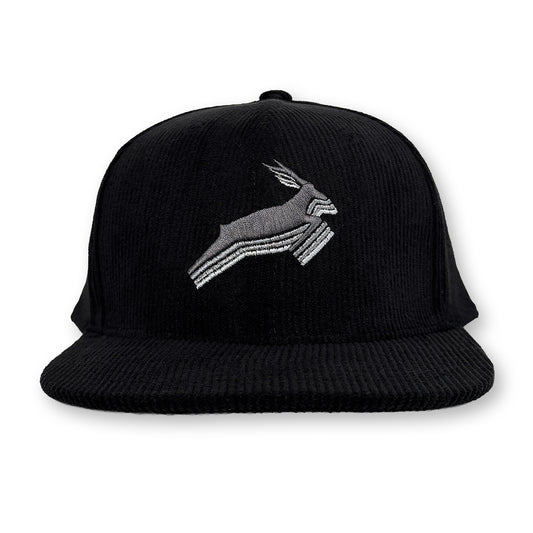 Antelope Corduroy Structured Hat / Onyx Corduroy with Greyscale Antelope