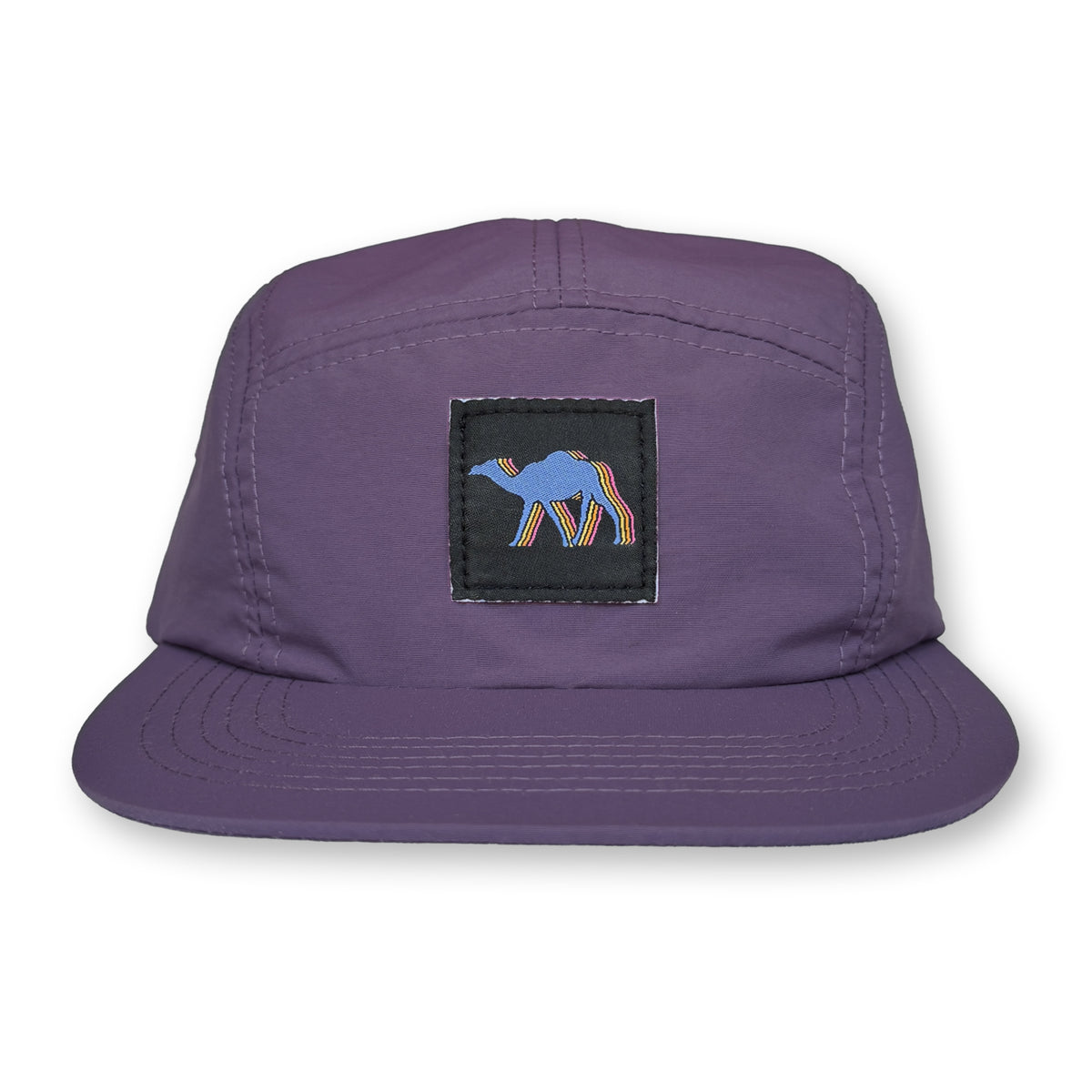 Camel Five Panel Camp Hat / Ube Nylon with Egyptian Camel Patch