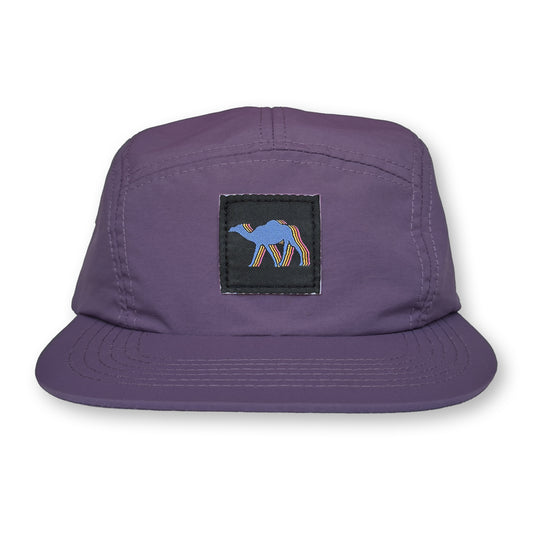 Camel Five Panel Camp Hat / Ube Nylon with Egyptian Camel Patch