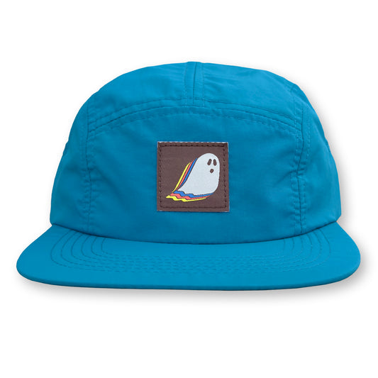 Ghost Five Panel Camp Hat / Cenote Nylon with Brown Note Ghost Patch