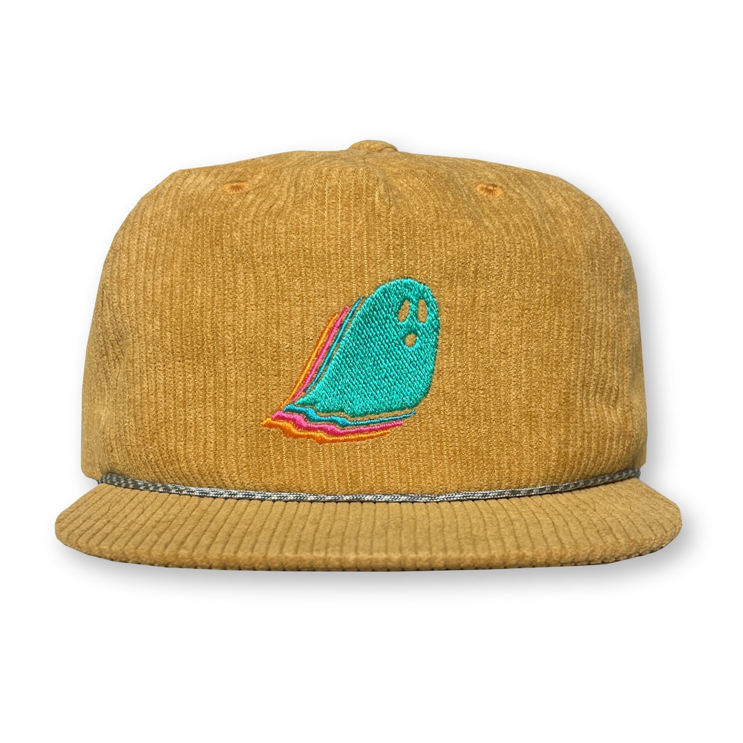Ghost Rope Hat / Wheat Corduroy with Barrier Reef Ghost