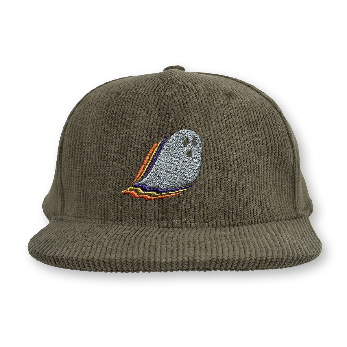 Ghost Corduroy Structured Hat / Artichoke Corduroy with Halloween Sprinkles Ghost