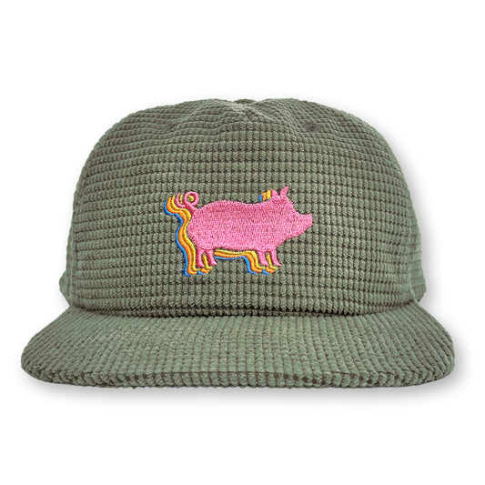 Guyute Microgrid Hat / Matcha Microgrid with Porky Pig