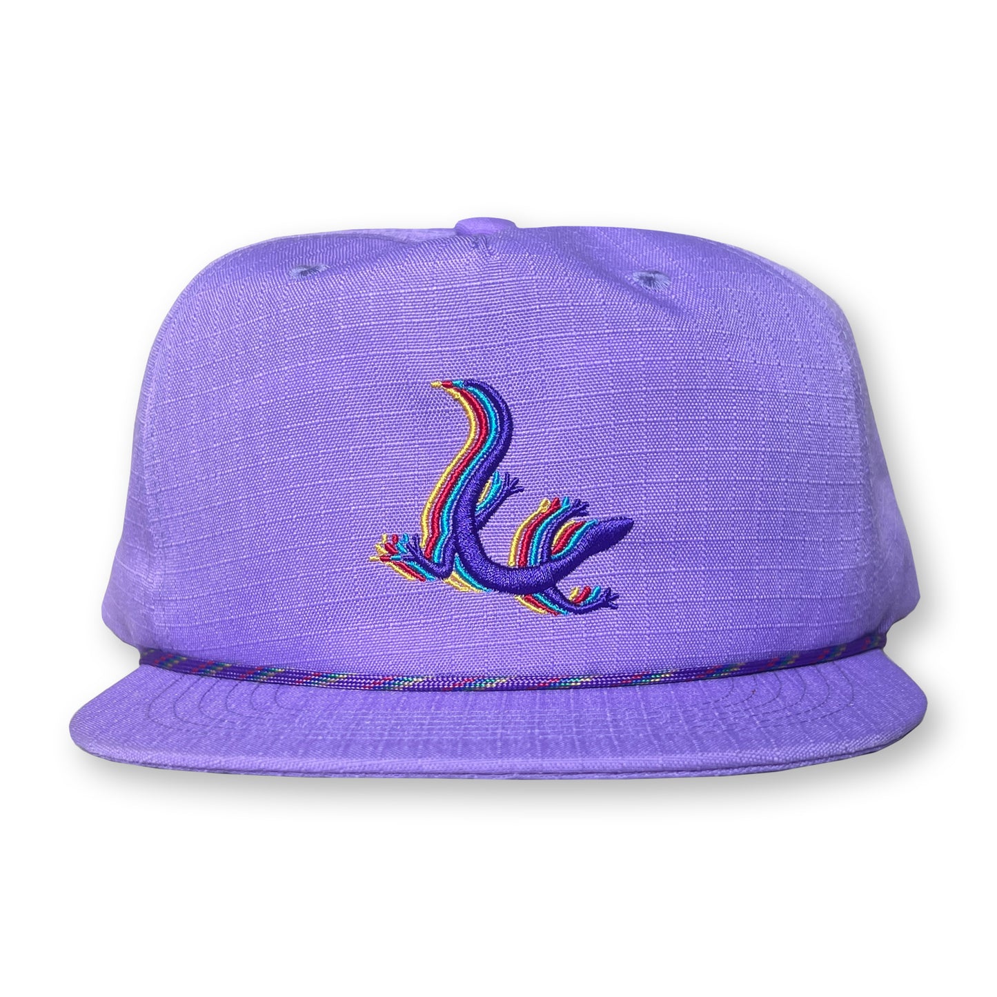 Lizard Rope Hat / Lilac Ripstop Nylon with Grape Lizard