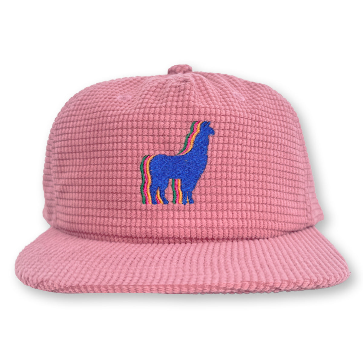 Llama Microgrid Hat / Silly Putty Microgrid with Violet Dream Llama