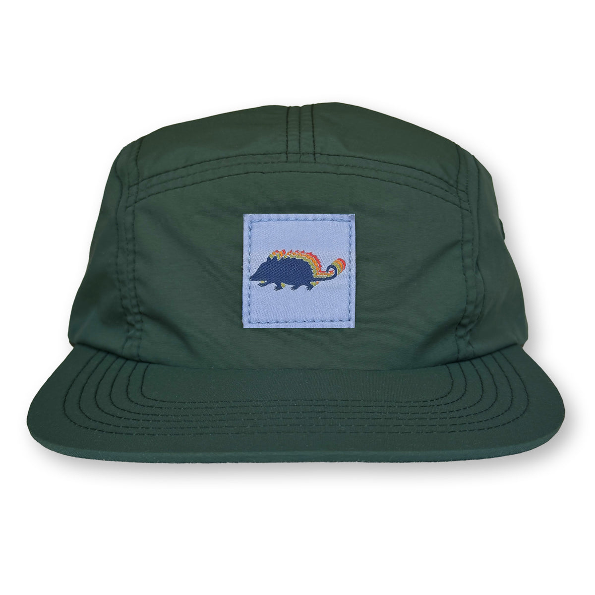 Possum Five Panel Camp Hat / Juniper Nylon with Scampering Possum Patch