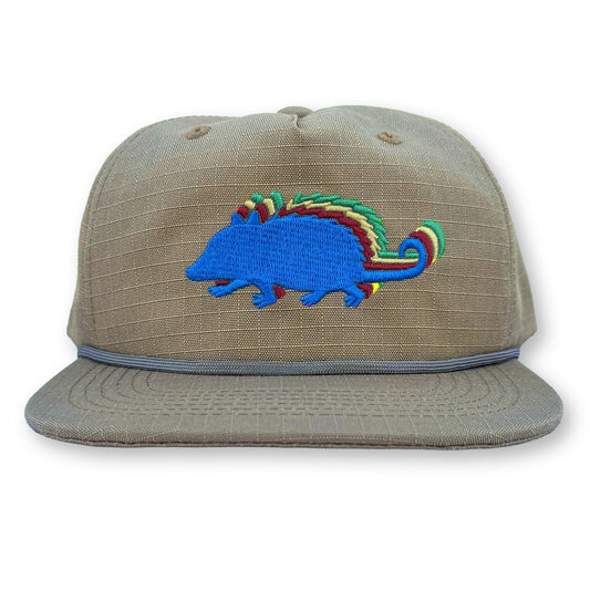 Possum Rope Hat / Biscotti Ripstop Nylon with Classic Possum