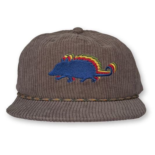Possum Rope Hat / Oak Corduroy with Classic Possum