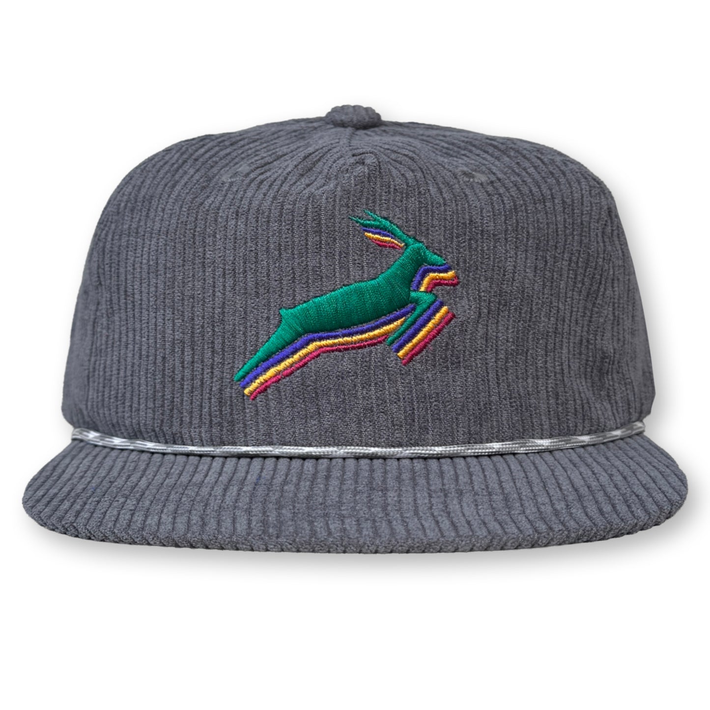 Antelope Rope Hat / Koala Corduroy with Emerald Antelope