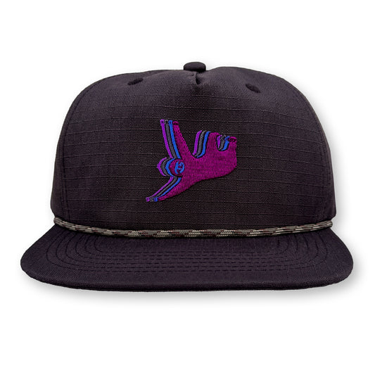 Sloth Rope Hat / Cuban Ripstop Nylon with Magenta Sloth