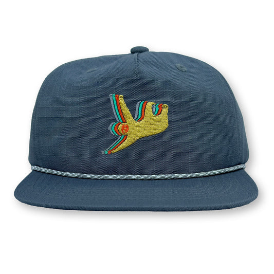 Sloth Rope Hat / Thunder Ripstop Nylon with Spanish Rice Sloth