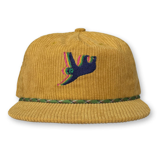 Sloth Rope Hat / Wheat Fog Corduroy with Abyss Bloom Sloth