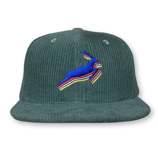 Antelope Corduroy Hat / Cucumber Skin Corduroy with Metallic Lapis Antelope