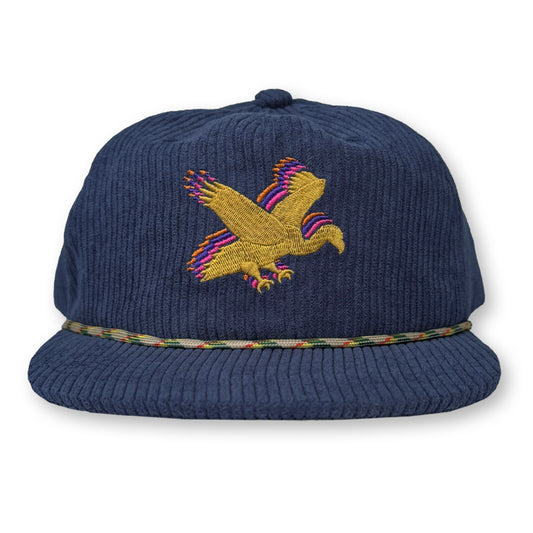 Vultures Rope Hat / Navy Corduroy with Pilsner Vulture