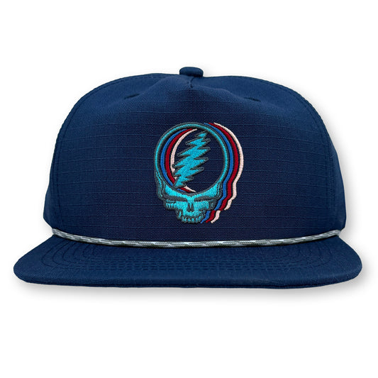Stealie Rope Hat / Navy Ripstop Nylon with US Blues Stealie