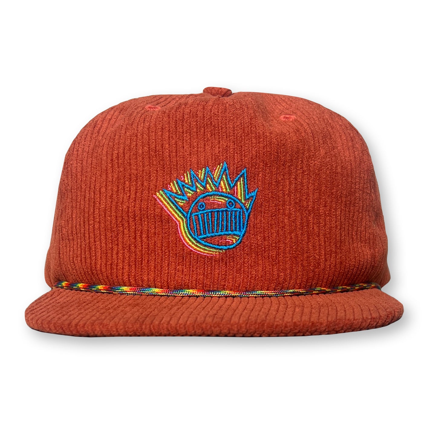 Ween Rope Hat / Burnt Orange Corduroy with Morning Glory Boognish
