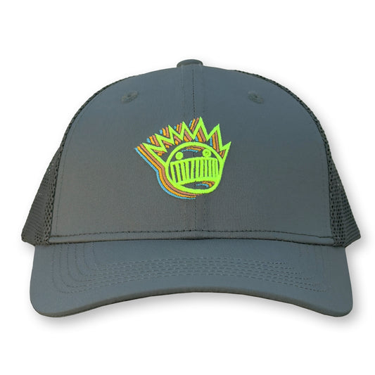 Ween Trucker Hat / Eton Polycotton Blend with Smoke Mesh and Parking Attendant Boognish