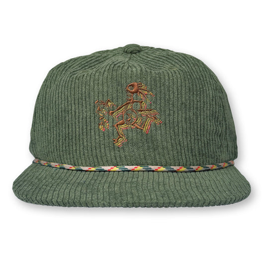 Widespread Panic Rope Hat / Fern Corduroy with Bark Gnome Note Eater