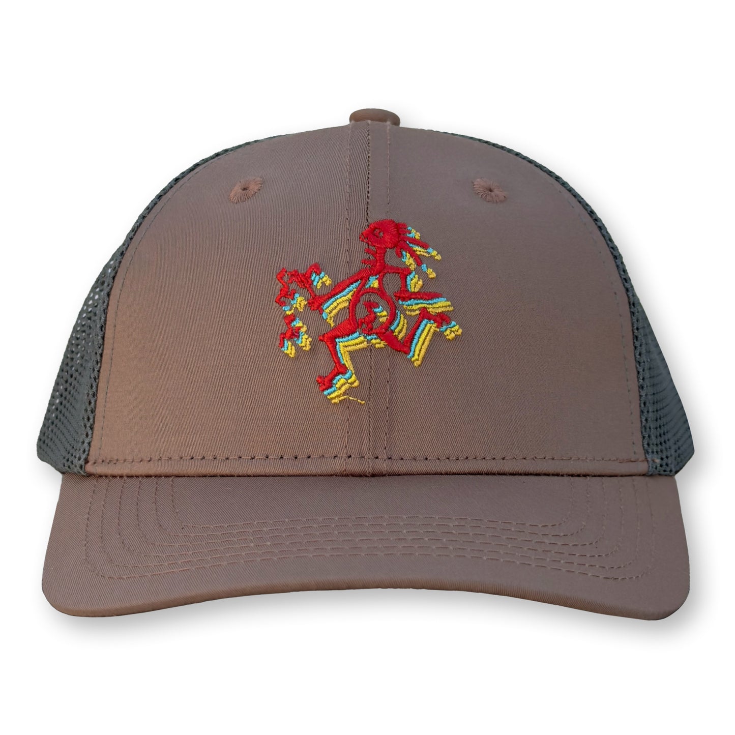 Widespread Panic Note Eater Trucker Hat / Paté Polycotton Blend with Smoke Mesh and Tropical Survivor Note Eater