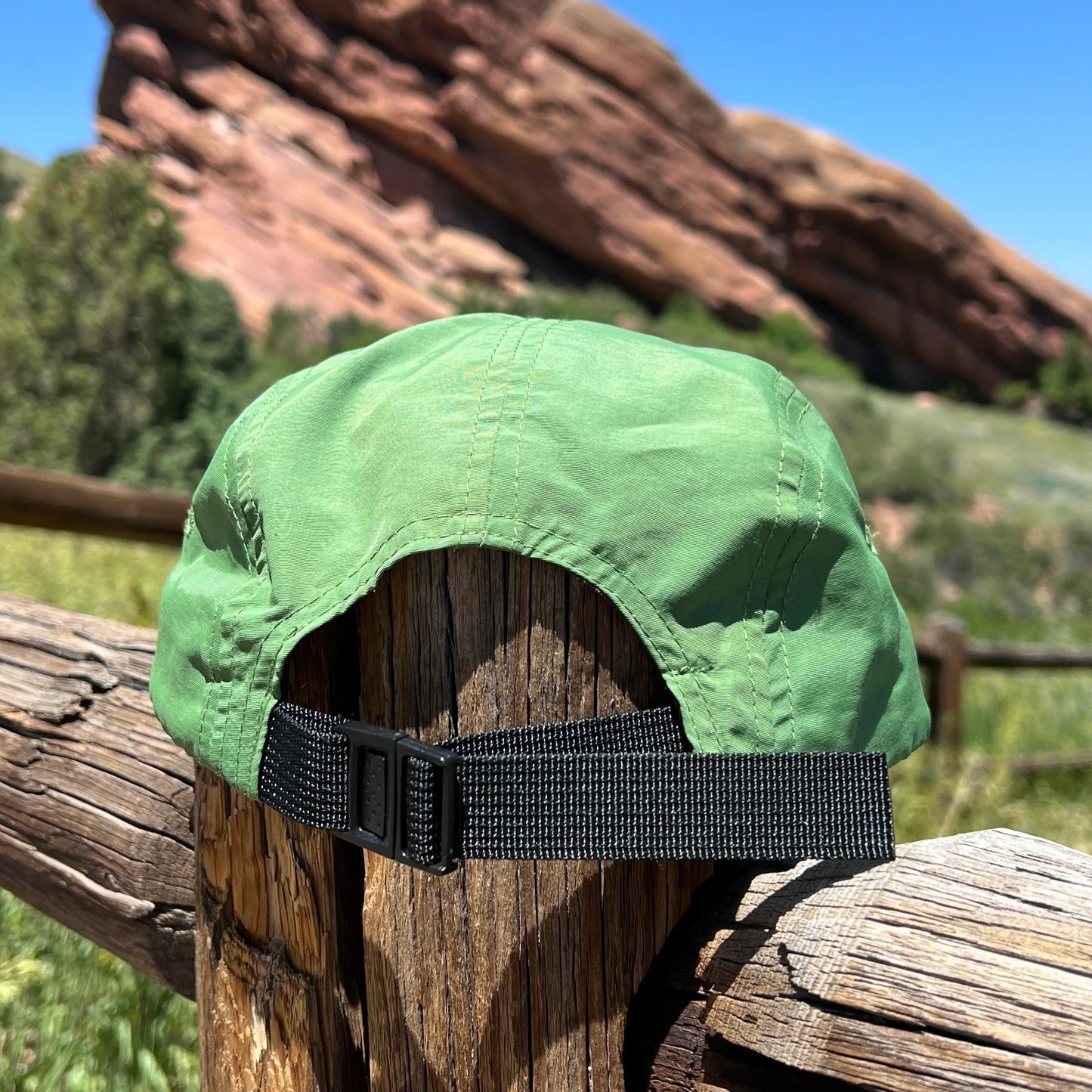Bolt Five Panel Hat / Dad's Lawn Nylon with Wildberry Bolt Patch