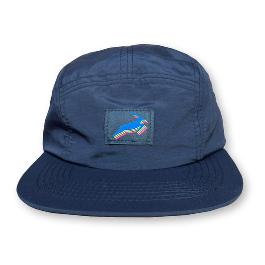 Antelope Five Panel Hat / Soot Nylon with Lite Brite Antelope Patch