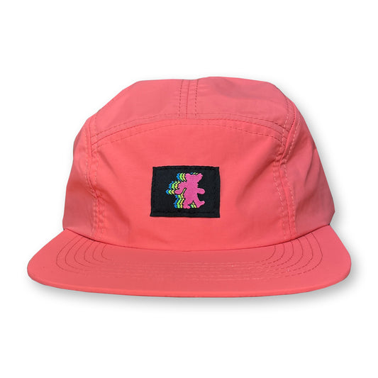 Bear Camper Hat / Salmon Nylon with Kool Aid Bear Patch