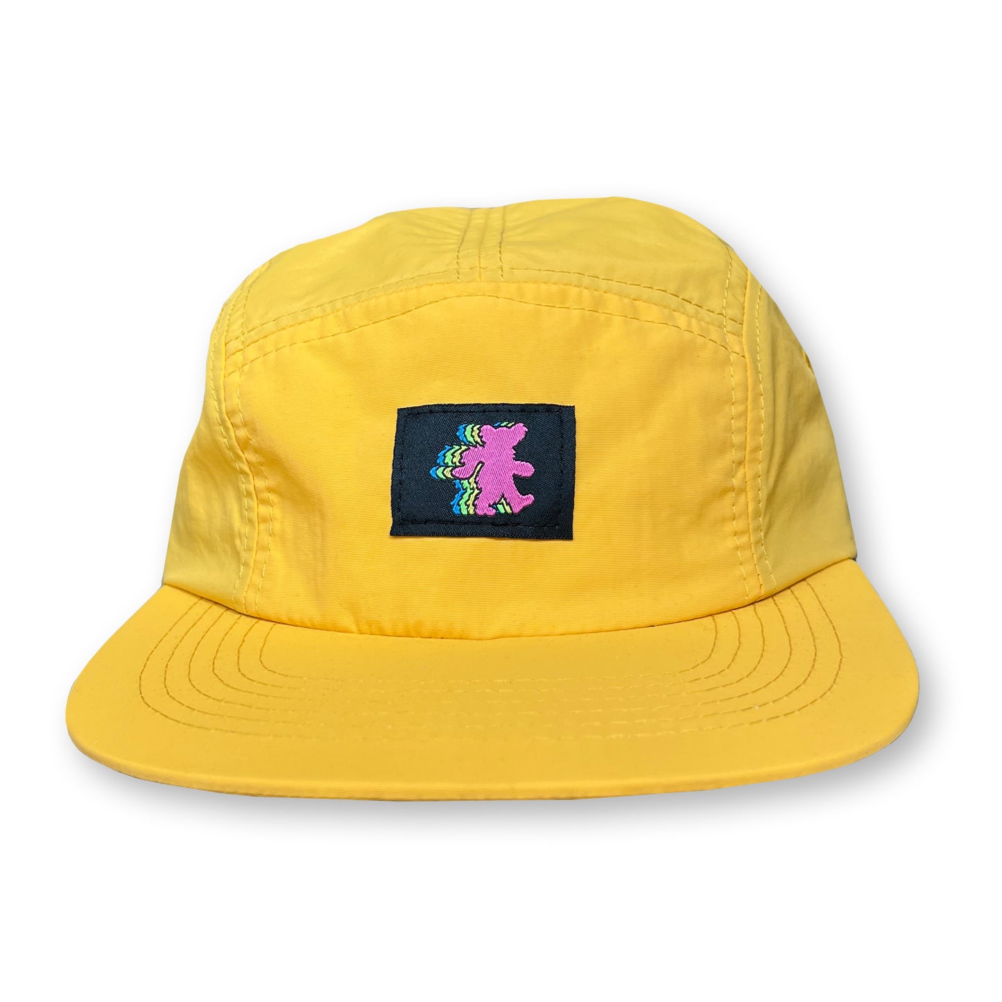 Bear Five Panel Camp Hat / Velveeta Nylon with Kool Aid Bear Patch