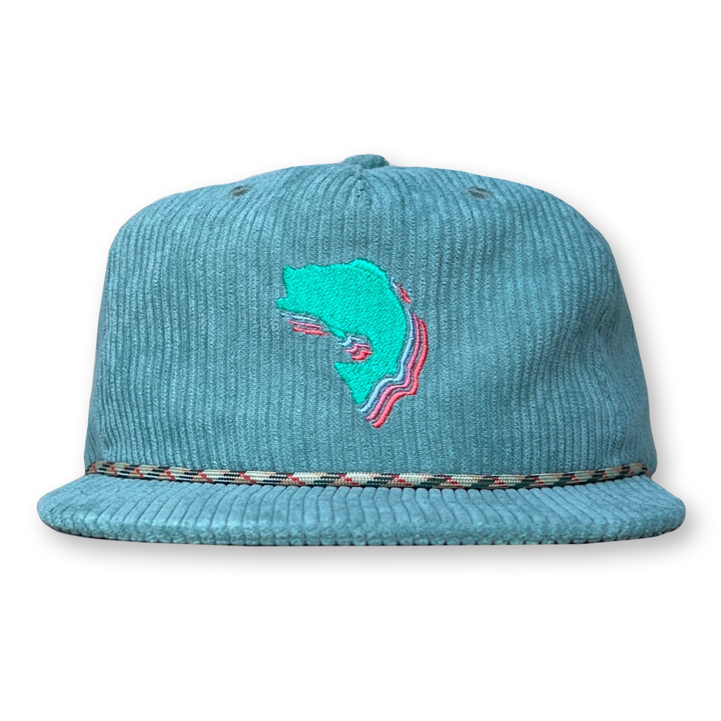 Billy Strings Bass Rope Hat / Seafoam Corduroy with Aquafresh Bass