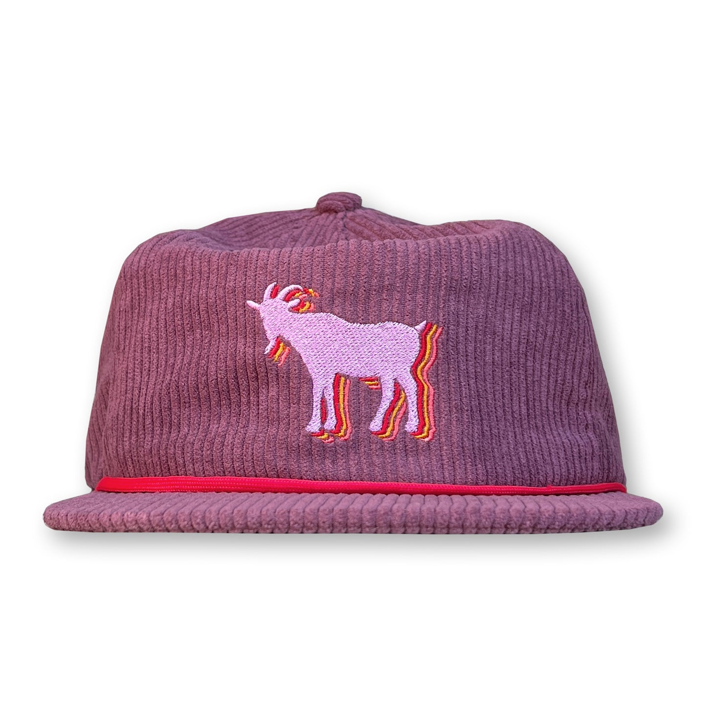 Billy Strings Rope Hat / Raisin Corduroy with Heliotrope Billy Goat