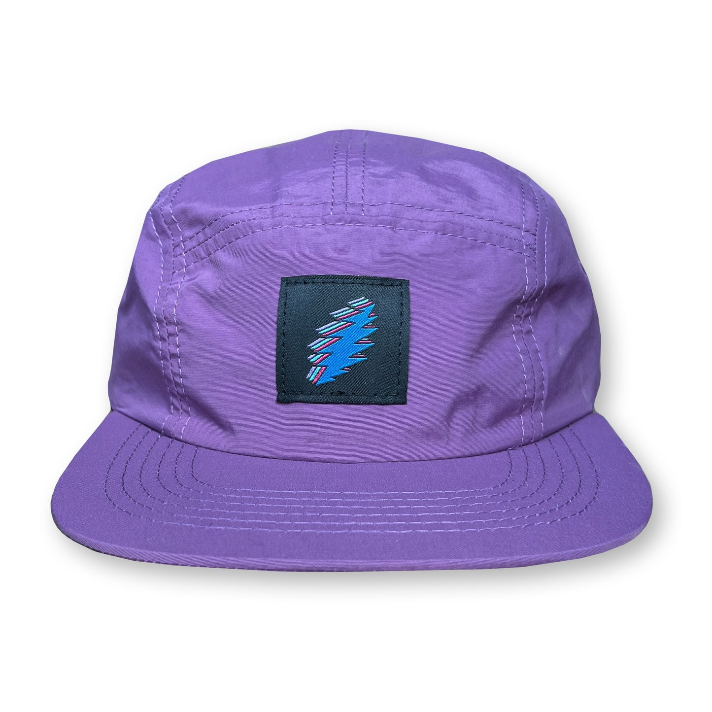 Bolt Five Panel Hat / Mauve Nylon with Wildberry Bolt Patch