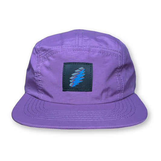 Bolt Five Panel Hat / Mauve Nylon with Wildberry Bolt Patch