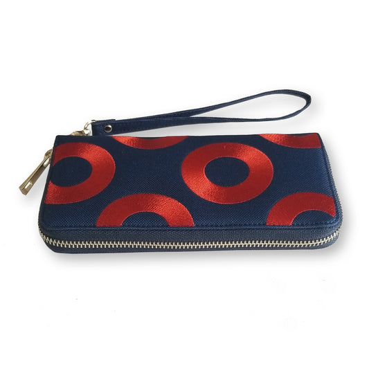 Clutch Wallet with Fishman Donut Embroidery