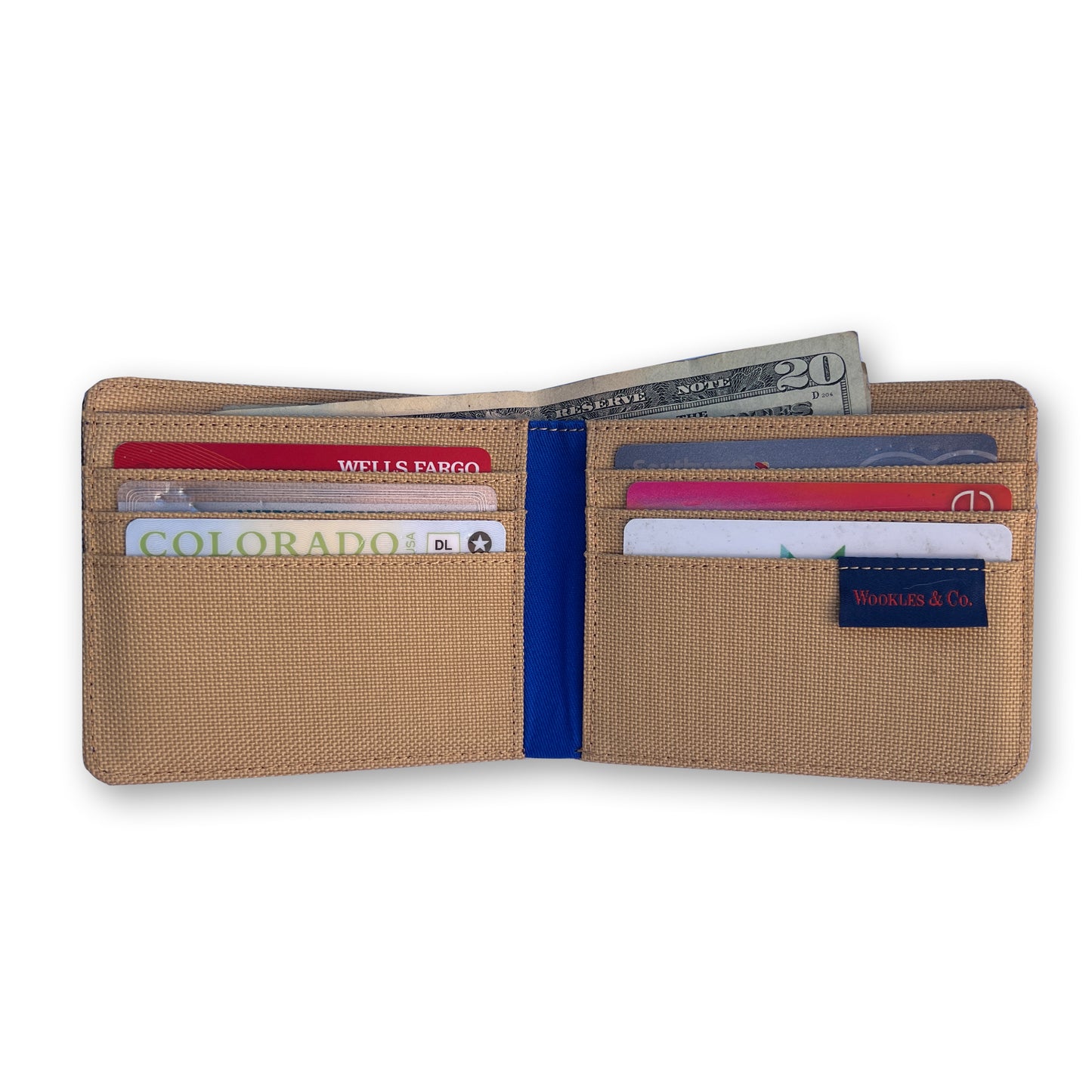 Antelope Embroidery Bifold Wallet in Brown