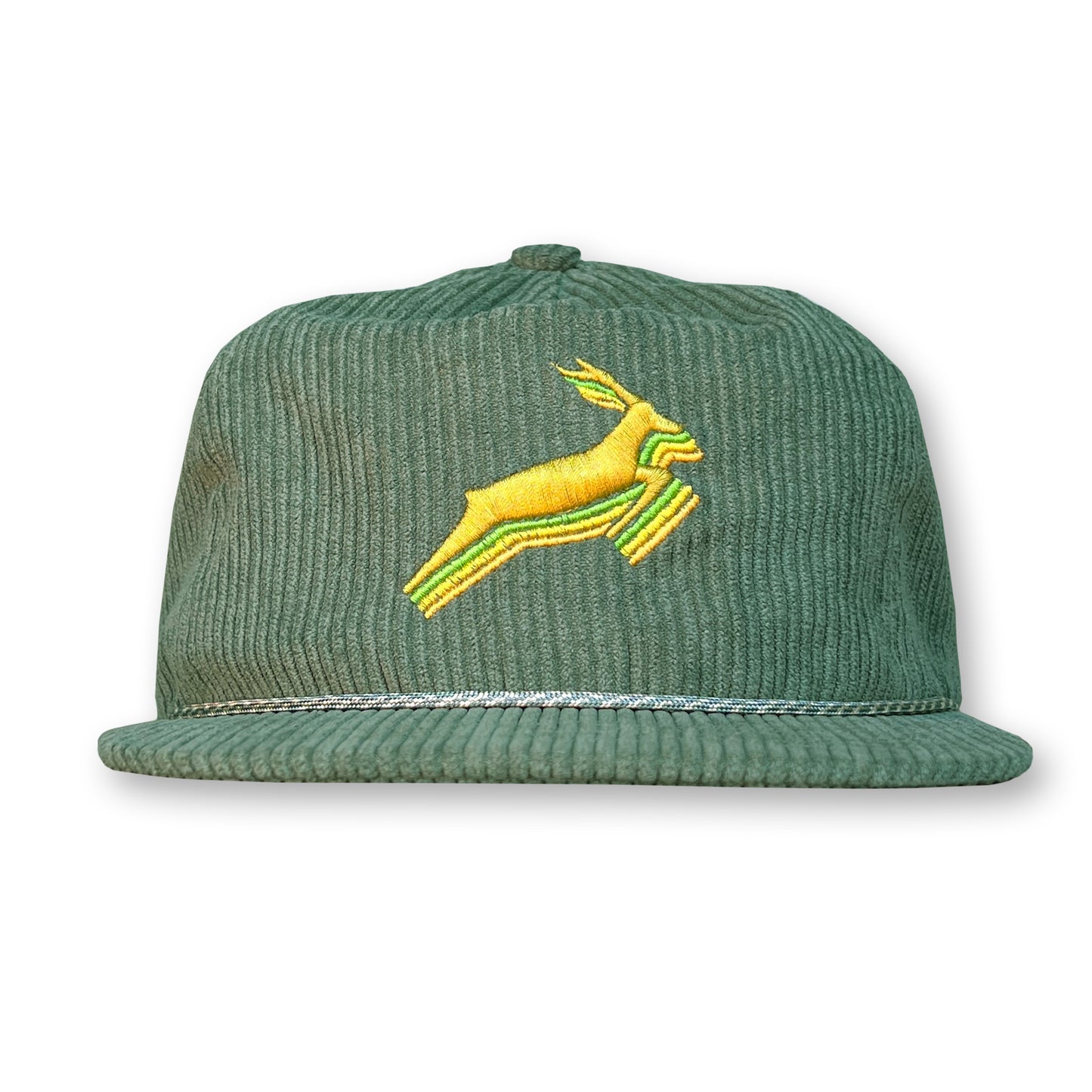 Antelope Rope Hat / Arugula Corduroy with Key Lime Antelope