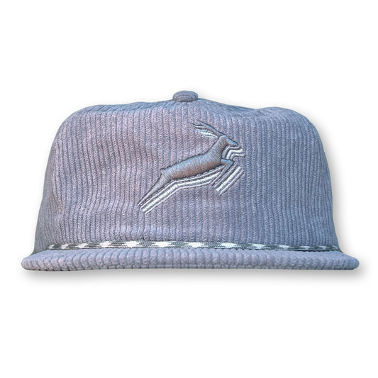 Antelope Rope Hat / Concrete Corduroy with Greyscale Antelope