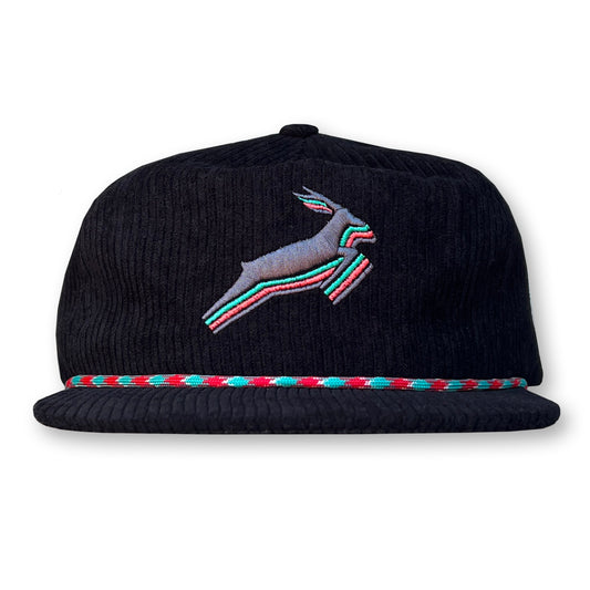 Antelope Rope Hat / Onyx Corduroy with Moon Aura Antelope