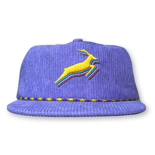 Antelope Rope Hat / Iris Corduroy with Daffodil Antelope