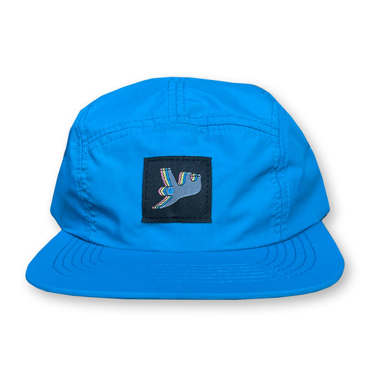 Sloth Five Panel Camp Hat / Aegean Nylon with Playmobile Sloth Patch