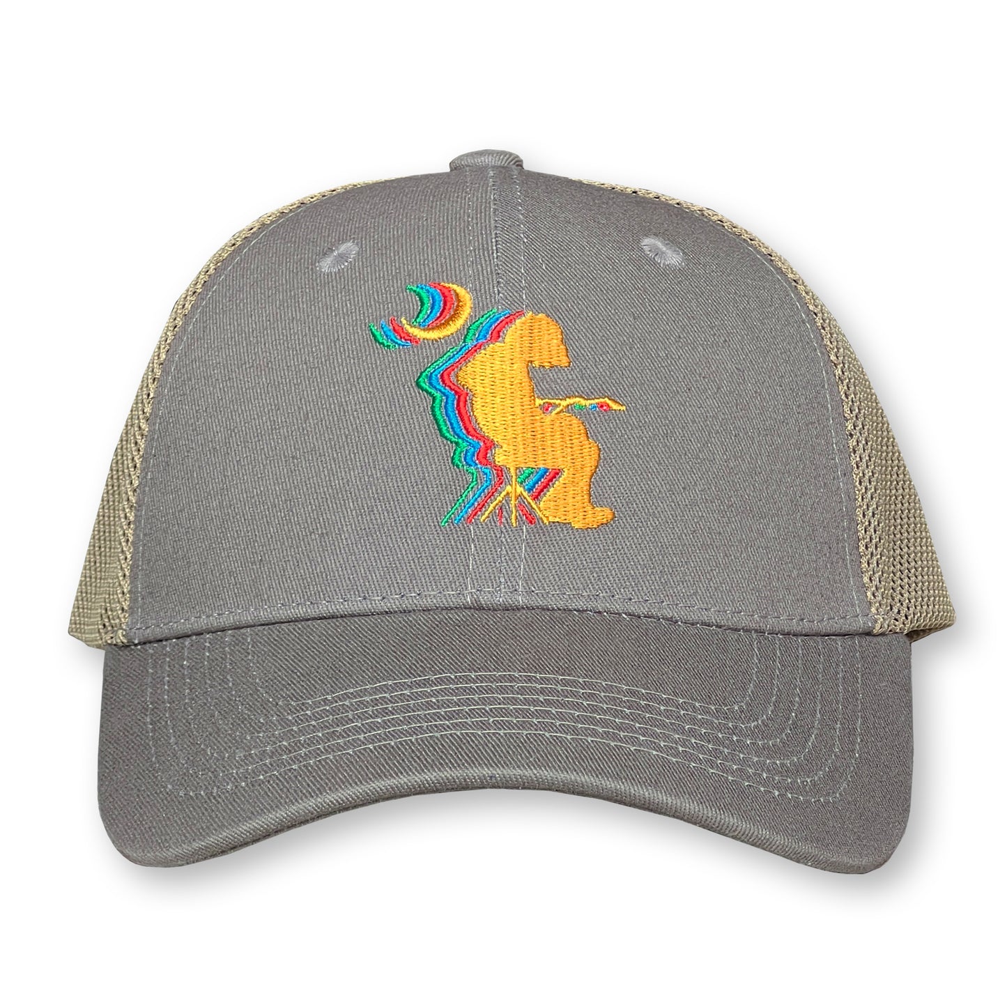 Widespread Panic Trucker Hat / Seal Cotton with Oat Mesh and Pumpkin Mikey
